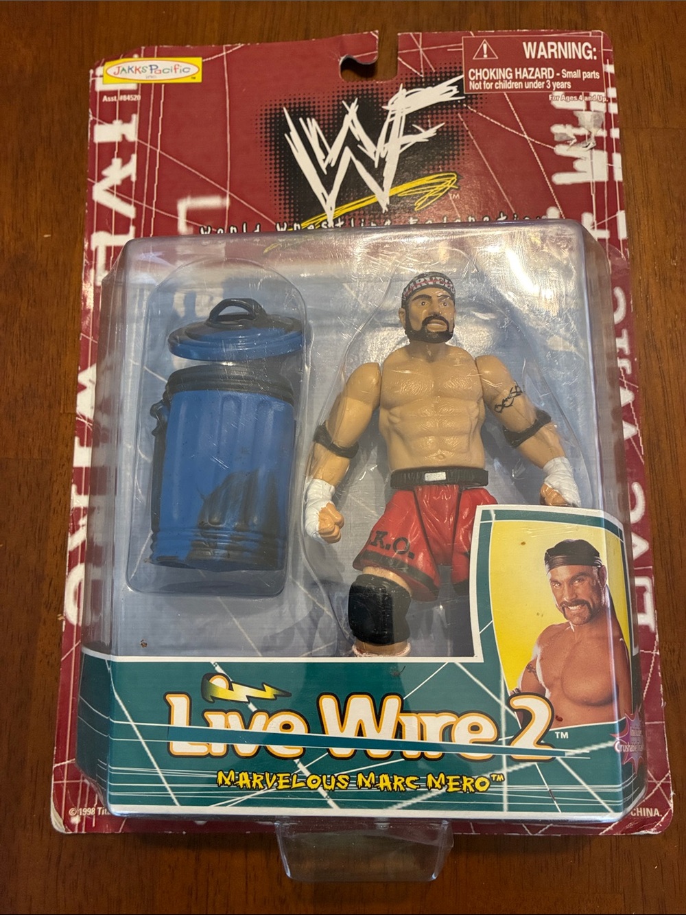 NIP - 1998 WWF Jakks Marvelous Marc Mero Live Wire Series 2 Wrestling Figure